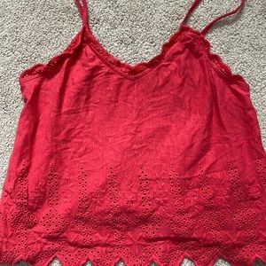American Eagle Lace and Cutout Tank Top